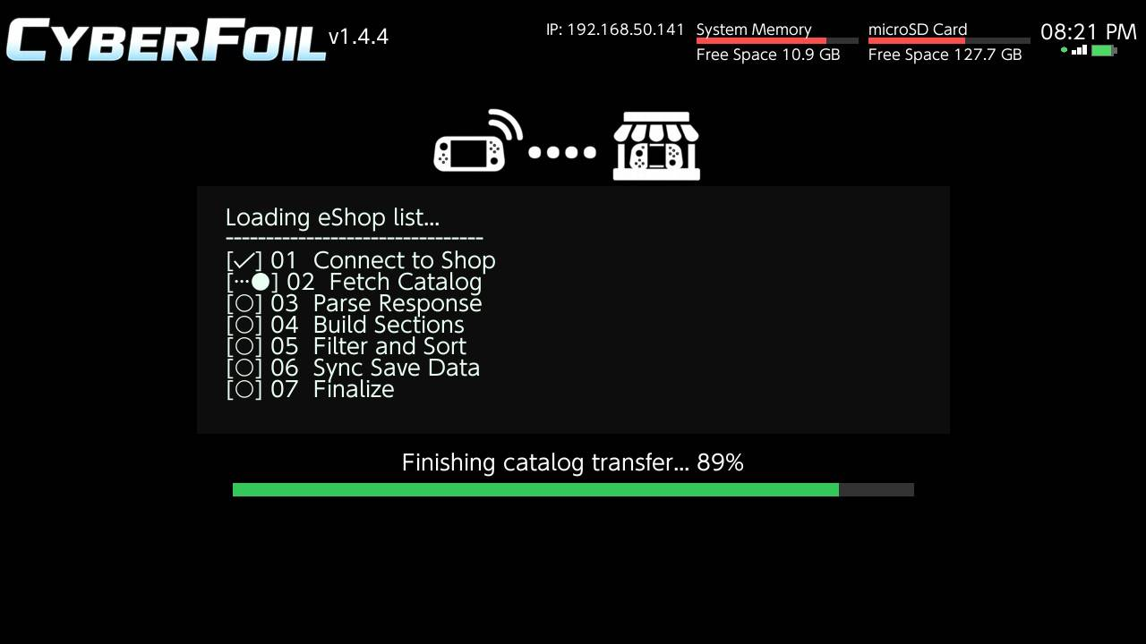 Screenshot von CyberFoil